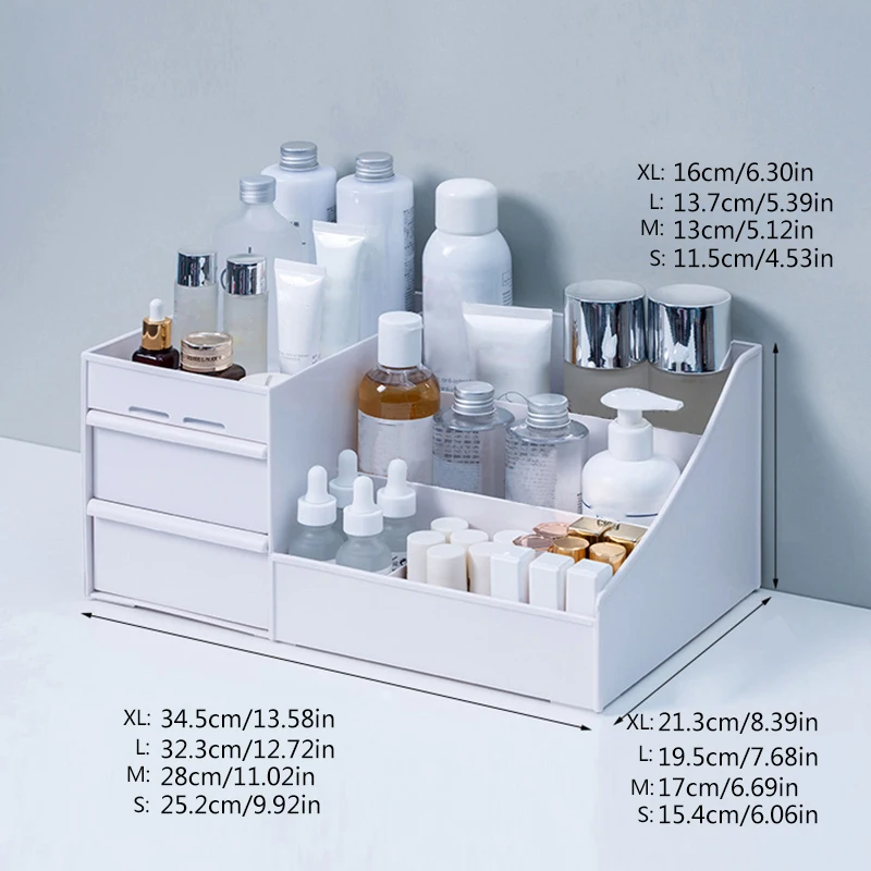 Makeup Organizer for Cosmetic Large Capacity Cosmetic Storage Box Organizer Desktop Jewelry Nail Polish Makeup Drawer Container
Makeup Organizer for Cosmetic Large Capacity Cosmetic Storage Box Organizer Desktop Jewelry Nail Polish Makeup Drawer Container