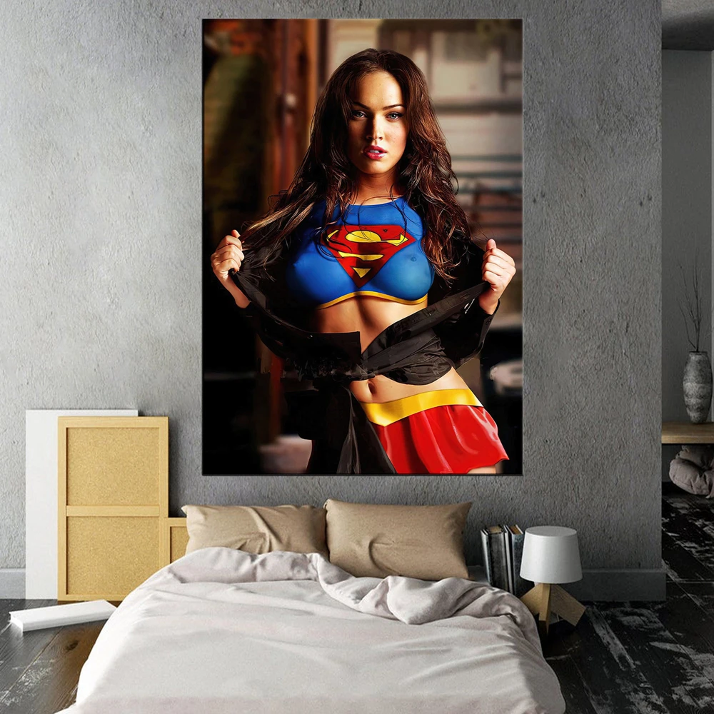 Disney Superwoman Sexy Poster And Print Marvel Superhero Megan Fox Wall Art Fashion Style Canvas Painting Living Room Home Decor 
Disney Superwoman Sexy Poster And Print Marvel Superhero Megan Fox Wall Art Fashion Style Canvas Painting Living Room Home Decor