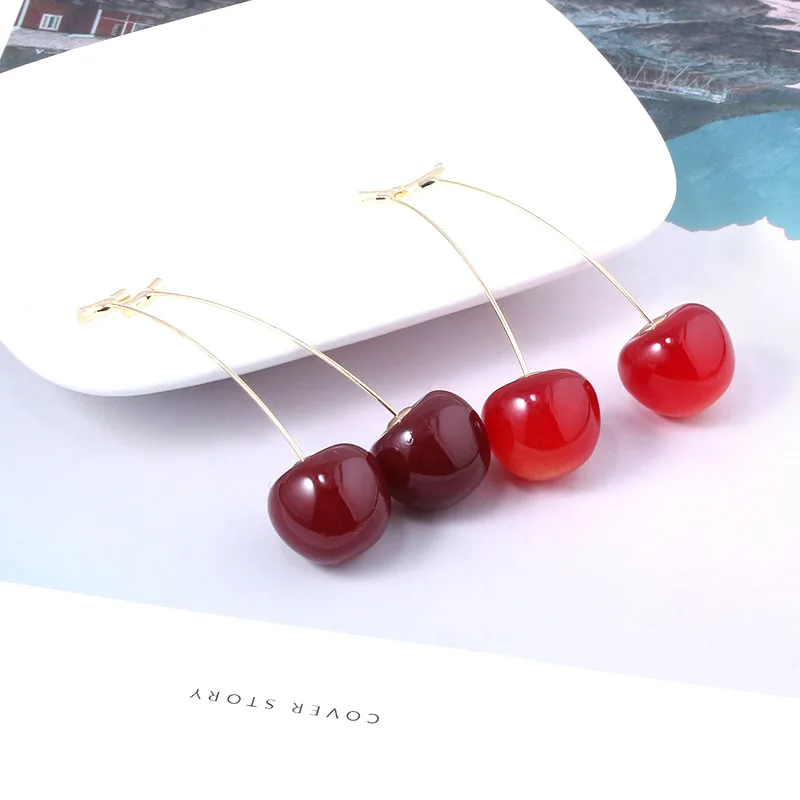 New Fashion Trend 2021 European and American Fruit Long Ear Nail Temperament Cherry Cherry Earrings Lady Earrings
New Fashion Trend 2021 European and American Fruit Long Ear Nail Temperament Cherry Cherry Earrings Lady Earrings