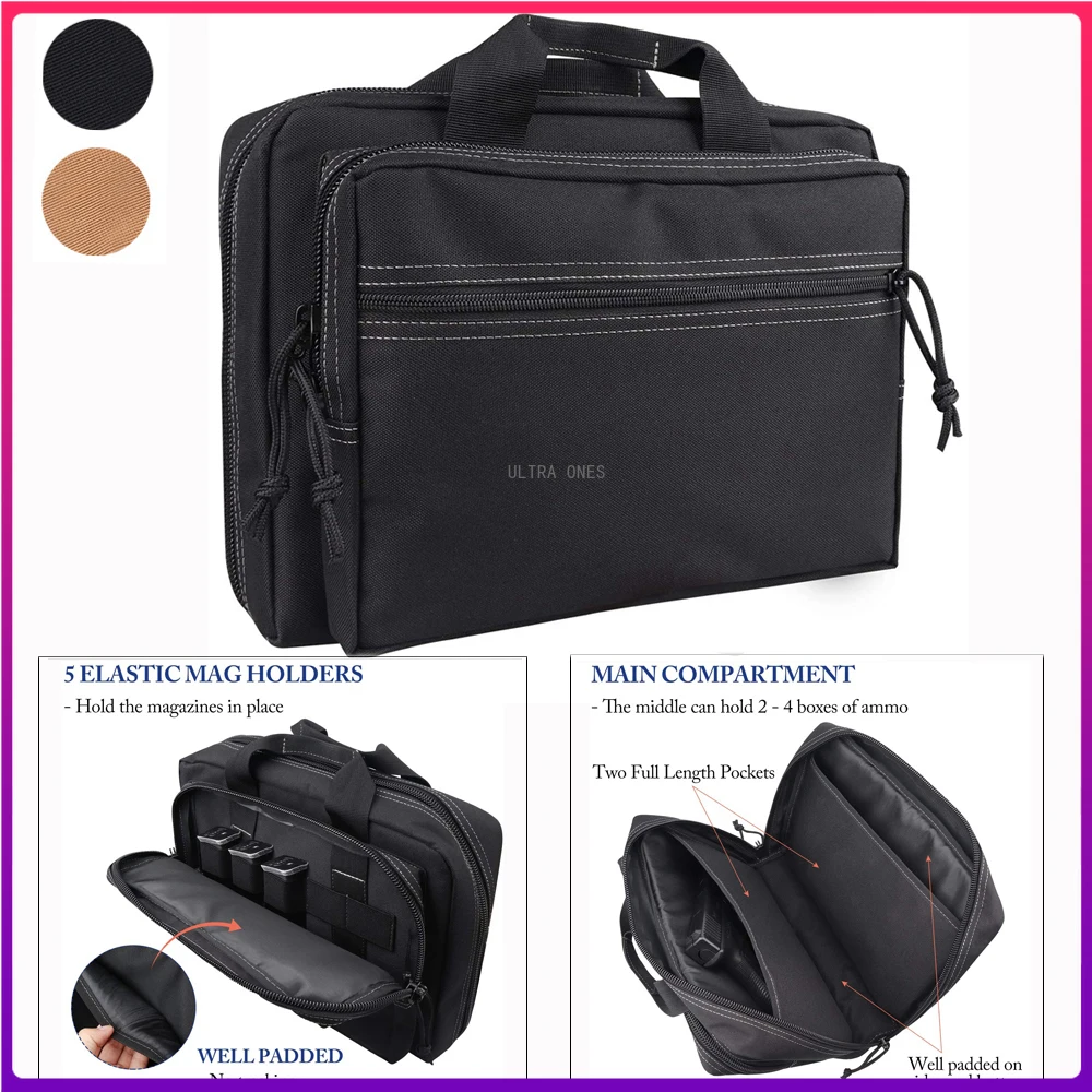 Tactical Handgun Bag with Protable Handle Outdoor Military Firearm CaseHunting Shooting Pistol Bag
Tactical Handgun Bag with Protable Handle Outdoor Military Firearm CaseHunting Shooting Pistol Bag