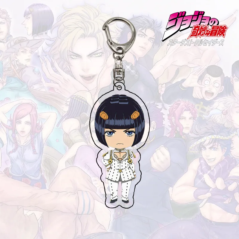 Cartoon Anime Jojos Bizarre Adventure Keychain Acrylic Key Ring Kujo Jotaro Kira Yoshikage Caesar Collection lucky Key Chains
Cartoon Anime Jojos Bizarre Adventure Keychain Acrylic Key Ring Kujo Jotaro Kira Yoshikage Caesar Collection lucky Key Chains