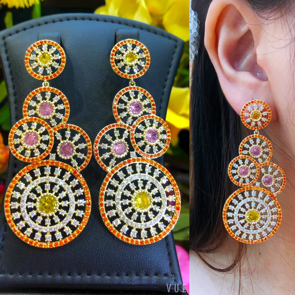 missvikki Luxury Sparkly Round Earrings New exclusive design For Women Bridal Wedding Engagement Party Indian earrings
missvikki Luxury Sparkly Round Earrings New exclusive design For Women Bridal Wedding Engagement Party Indian earrings