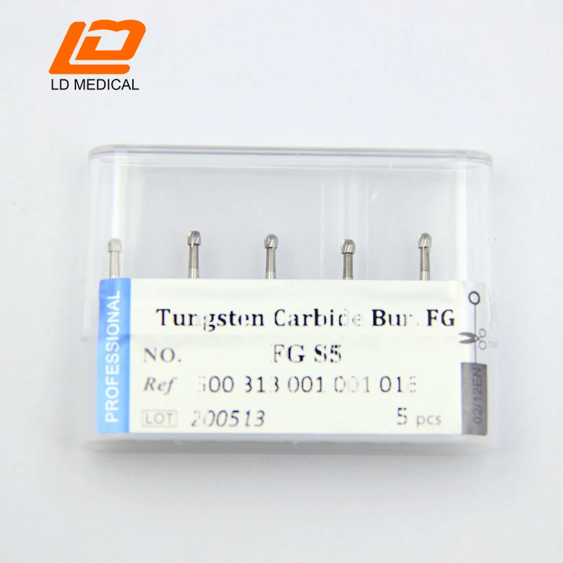 Dental Tungsten Carbide Burs FG S5(001 016) High Speed FG Short Shank 16.5mm/ 0.63 inch CE ISO
Dental Tungsten Carbide Burs FG S5(001 016) High Speed FG Short Shank 16.5mm/ 0.63 inch CE ISO