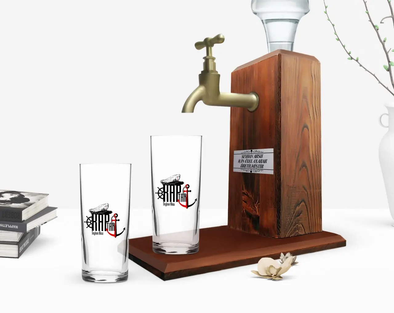 Персонализированная красочная напечатанная подставка Captain Design Dual Arrack Cup и деревянная подставка в подарок Seti-2
Персонализированная красочная напечатанная подставка Captain Design Dual Arrack Cup и деревянная подставка в подарок Seti-2