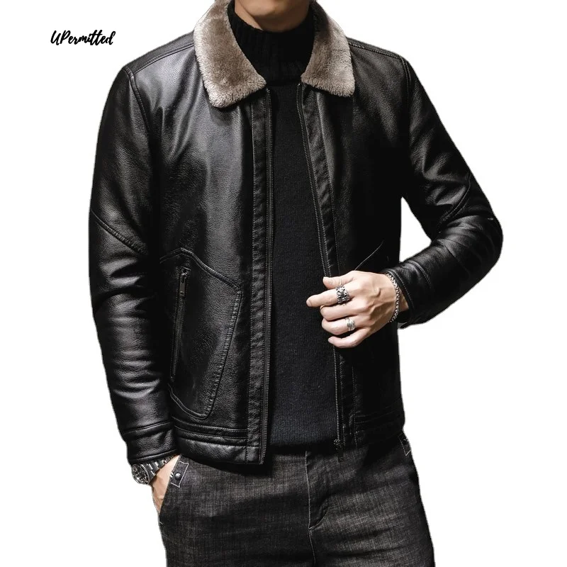 2021 Autumn Winter New Men Fur Leather Jackets Plush Casual Slim Fit Motor Man Coats Vintage Handsome Windbreaker Street Tops
2021 Autumn Winter New Men Fur Leather Jackets Plush Casual Slim Fit Motor Man Coats Vintage Handsome Windbreaker Street Tops