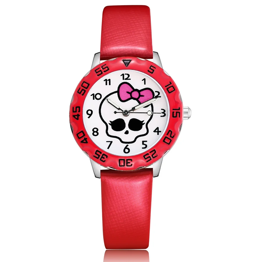 Children's Cute Cartoon Skeleton Style Student Boy Girl Leather Strap Quartz Wrist Watches JM96
Children's Cute Cartoon Skeleton Style Student Boy Girl Leather Strap Quartz Wrist Watches JM96
