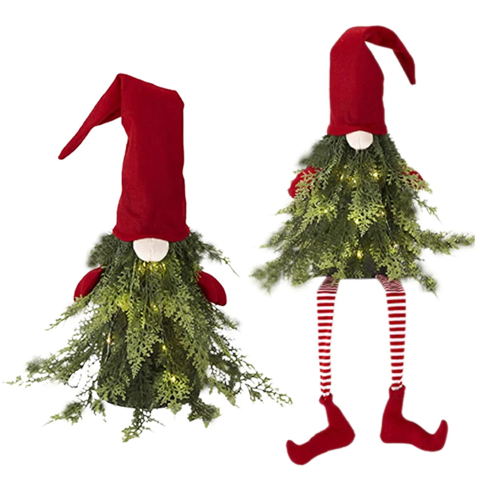 Christmas Gnome with Lights Handmade Lighted Christmas Tree Sitting Gnome Decoration Ornaments Holiday Home Decor Table
Christmas Gnome with Lights Handmade Lighted Christmas Tree Sitting Gnome Decoration Ornaments Holiday Home Decor Table