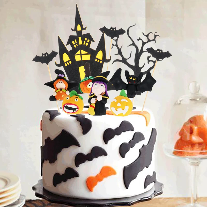 Happy Halloween Cake Topper Halloween Cartoon Cupcake Toppers Pumpkin Ghost Cake Flags for Kids Halloween Party Cake Decoration
Happy Halloween Cake Topper Halloween Cartoon Cupcake Toppers Pumpkin Ghost Cake Flags for Kids Halloween Party Cake Decoration