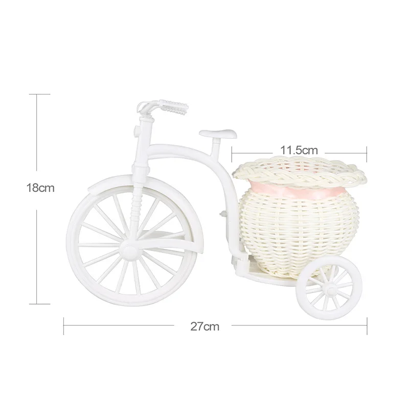 Immitation Rattan Flower Basket Vase Tricycle Bicycle Model Home Garden Wedding Party Desk Ornament Home Decor Birthday Gift
Immitation Rattan Flower Basket Vase Tricycle Bicycle Model Home Garden Wedding Party Desk Ornament Home Decor Birthday Gift