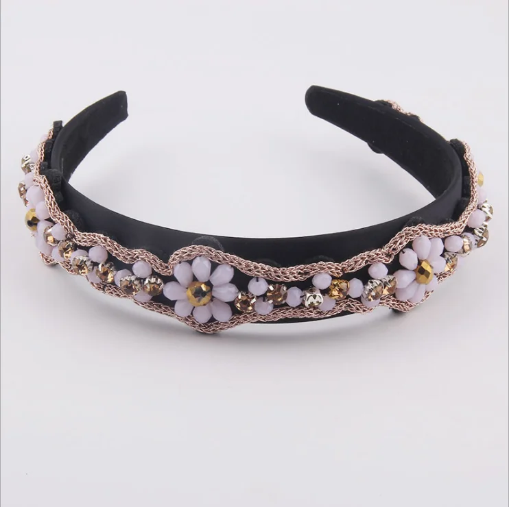 Hairbands New fashion pastoral simple crystal braided diamond flower headbands ladies casual party headband
Hairbands New fashion pastoral simple crystal braided diamond flower headbands ladies casual party headband