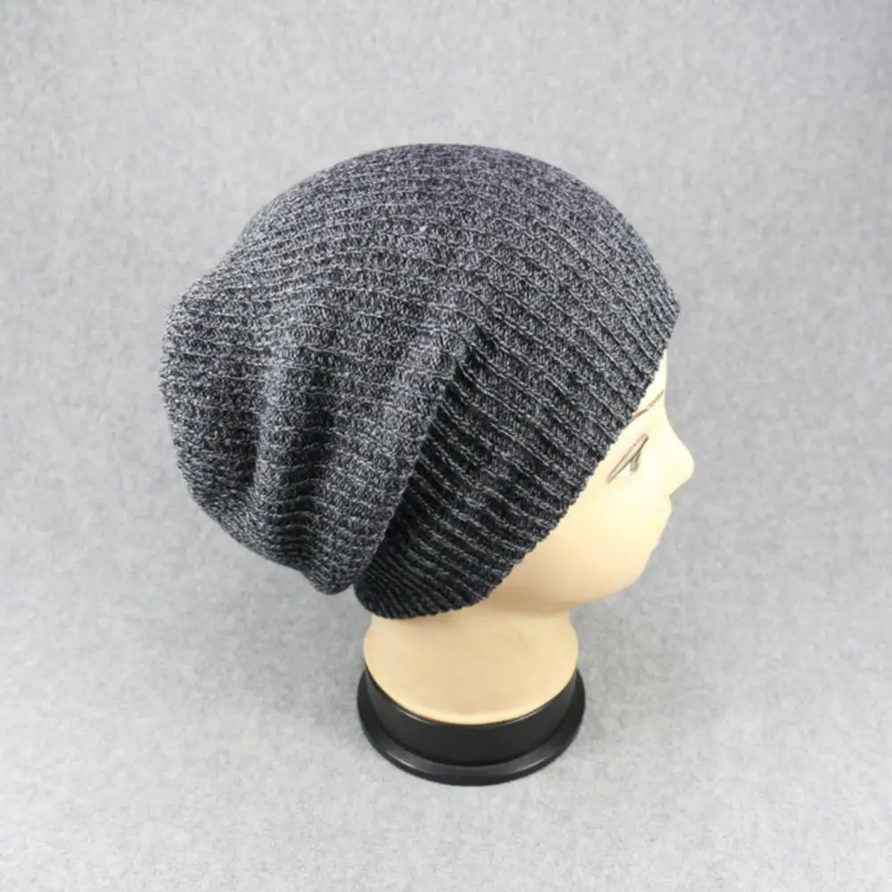 Men Beanie Hat Solid Color Striped Autumn Winter Brimless Knitting Cap for Outdoor
Men Beanie Hat Solid Color Striped Autumn Winter Brimless Knitting Cap for Outdoor