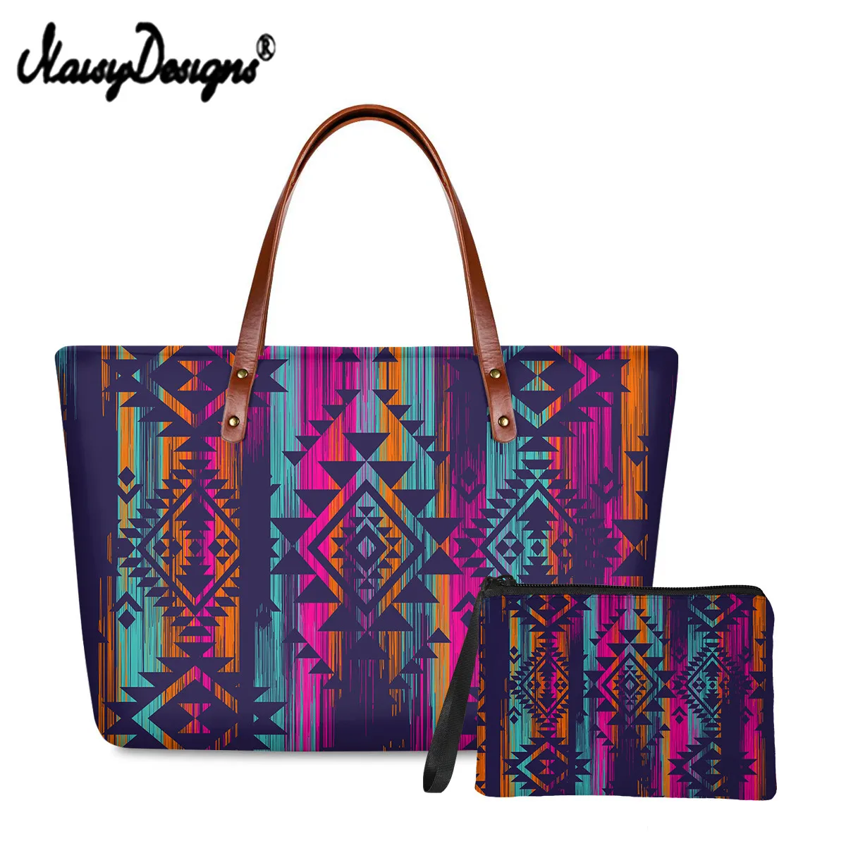 Noisydesigns 2Pcs Women Handbag&Coin Purse Set Abstract Aetec Tribal Pattern Large Capacity Totes Cloth Shoulder Bag Clutch Sac
Noisydesigns 2Pcs Women Handbag&Coin Purse Set Abstract Aetec Tribal Pattern Large Capacity Totes Cloth Shoulder Bag Clutch Sac