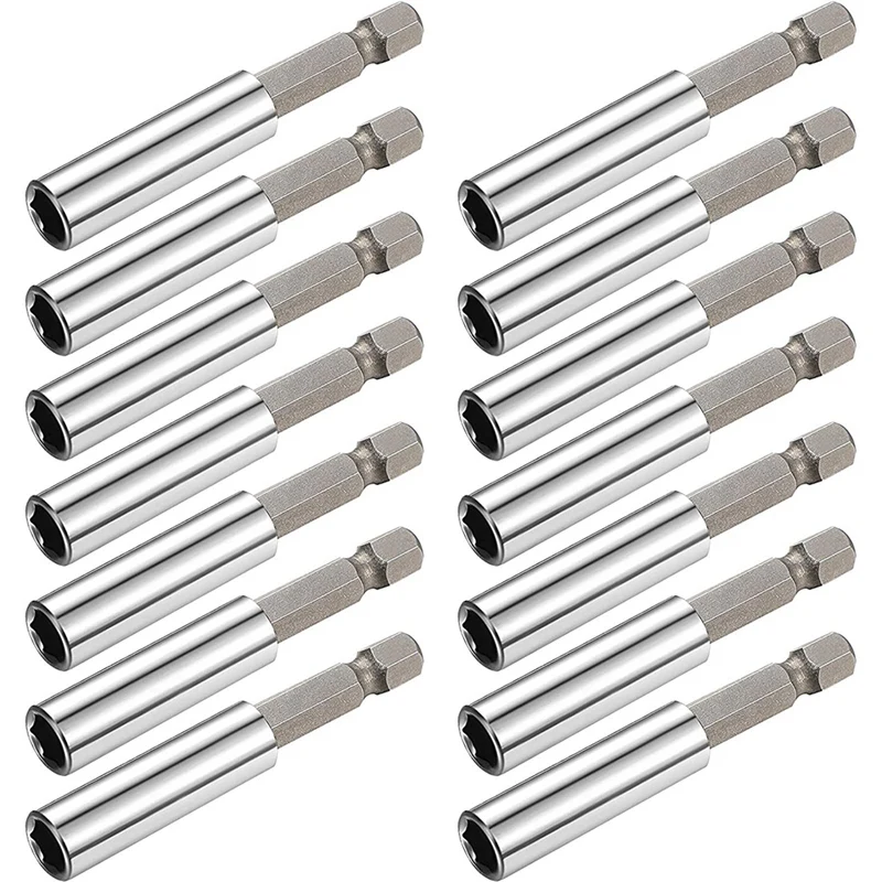 15Pcs Extension Socket Drill Bit Holders Screwdriver Extension Socket Drill 1/4 Inch Hex Shank in 60 mm
15Pcs Extension Socket Drill Bit Holders Screwdriver Extension Socket Drill 1/4 Inch Hex Shank in 60 mm