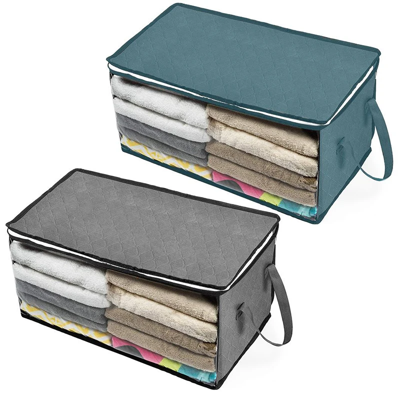 Foldable Storage Bag Non-woven Clothes Blanket Quilt Closet Sweater Organizer Box Pouches
Foldable Storage Bag Non-woven Clothes Blanket Quilt Closet Sweater Organizer Box Pouches