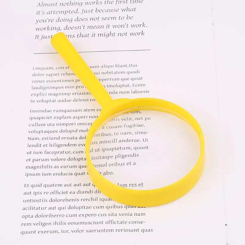 652F Portable Handheld Magnifier 60mm 3X Magnifying Loupe Reading Glass Lens Kids Toy
652F Portable Handheld Magnifier 60mm 3X Magnifying Loupe Reading Glass Lens Kids Toy