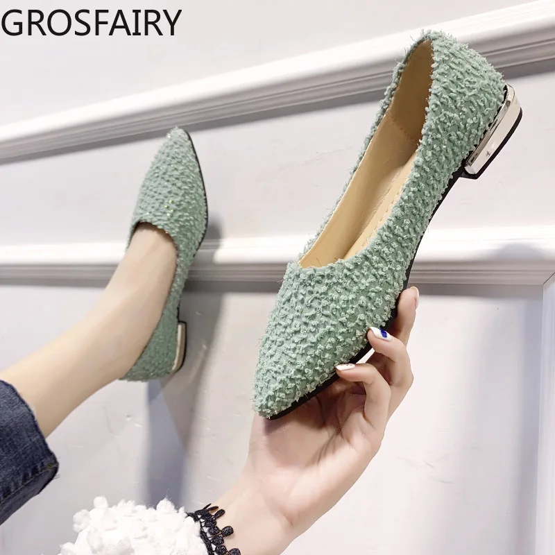 Single Shoes Women 2021 New Suede Shallow Mouth Pointed Flat Women's Shoes Small Fresh Fairy Shoes Women Out Flat Shoes
Single Shoes Women 2021 New Suede Shallow Mouth Pointed Flat Women's Shoes Small Fresh Fairy Shoes Women Out Flat Shoes