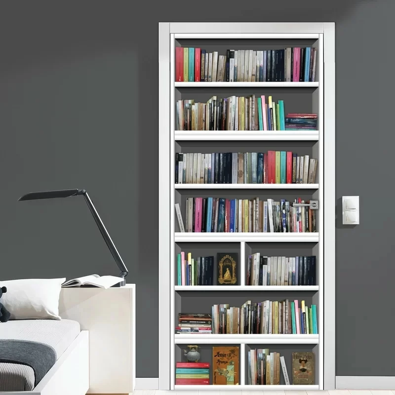Self Adhesive Renew Home Decor 3D Bookcase Door Sticker Print Art Waterproof Wallpaper Mural Wardrobe Renovation Decal Picture
Self Adhesive Renew Home Decor 3D Bookcase Door Sticker Print Art Waterproof Wallpaper Mural Wardrobe Renovation Decal Picture