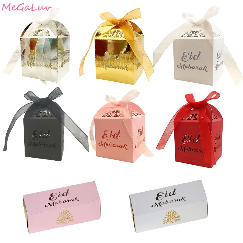 10pcs Eid Mubarak Chocolate Candy Box Ramadan Kareem Favor Gift Box DIY Islamic Muslim Festival Happy Al-Fitr Eid Party Supplies
10pcs Eid Mubarak Chocolate Candy Box Ramadan Kareem Favor Gift Box DIY Islamic Muslim Festival Happy Al-Fitr Eid Party Supplies