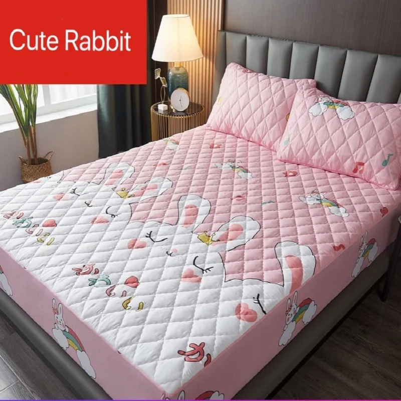 Luxury Quilted Waterproof Mattress Cover Embroidered Fabric Lovely Cartoon Mattress Protector Soft Pad Home Bedroom Bed Decor
Luxury Quilted Waterproof Mattress Cover Embroidered Fabric Lovely Cartoon Mattress Protector Soft Pad Home Bedroom Bed Decor