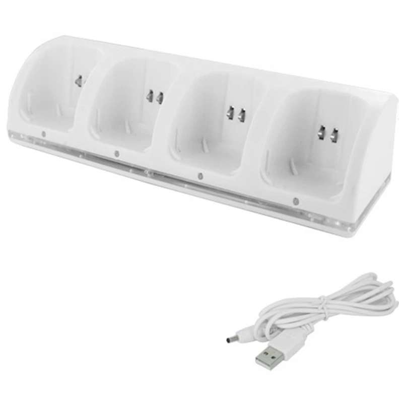 Durable Charging Dock Fit for WII WII U Game Console Smart Charger with 4Port 5V Power Input Charging Set LX0A
Durable Charging Dock Fit for WII WII U Game Console Smart Charger with 4Port 5V Power Input Charging Set LX0A
