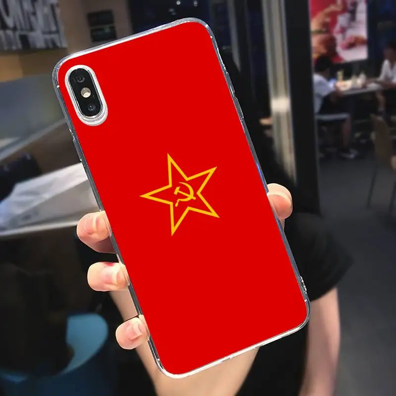Soviet Union USSR Flag Phone Case Transparent soft For iphone 5 5s 5c se 6 6s 7 8 11 12 plus mini x xs xr pro max
Soviet Union USSR Flag Phone Case Transparent soft For iphone 5 5s 5c se 6 6s 7 8 11 12 plus mini x xs xr pro max