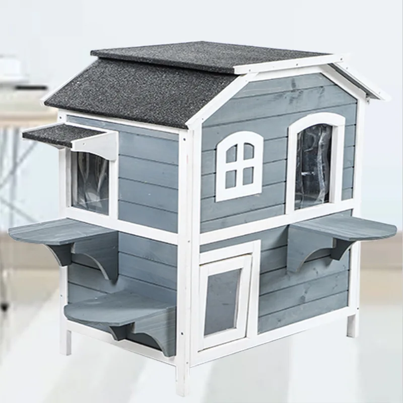 Household Simple Four Seasons General Solid Wood Double-layer Pet Cat Villa Cat House Cat House Cat Climbing Frame
Household Simple Four Seasons General Solid Wood Double-layer Pet Cat Villa Cat House Cat House Cat Climbing Frame