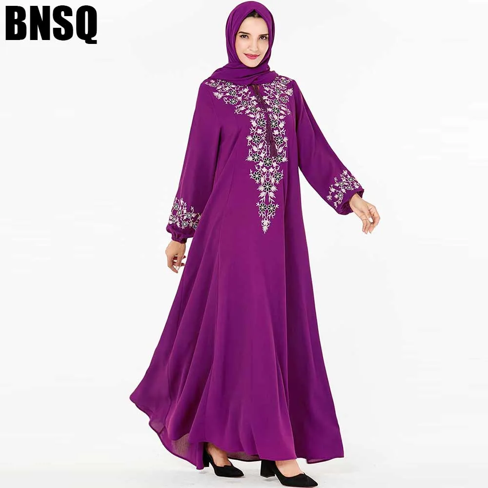 BNSQ Fashion Women Muslim Dress Abaya Islamic Clothing Malaysia Jilbab Djellaba Robe Musulmane Embroidery Maxi Dress Plus Size
BNSQ Fashion Women Muslim Dress Abaya Islamic Clothing Malaysia Jilbab Djellaba Robe Musulmane Embroidery Maxi Dress Plus Size