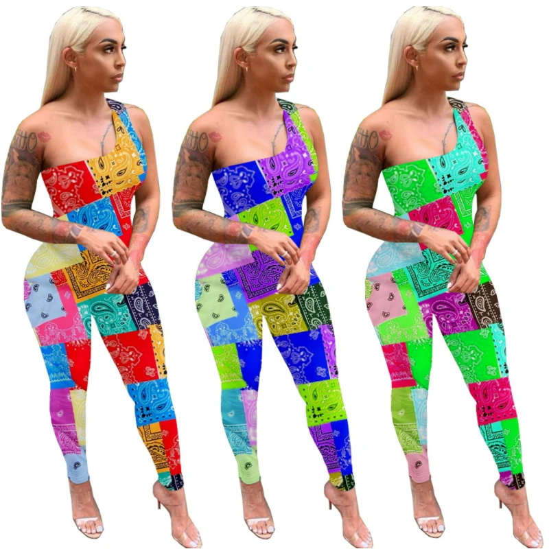 One Shoulder Paisley Printing Bandage Rompers Womens Jumpsuit Long Pants Sexy One Piece Leotard Tight Fit Activewear Mono Mujer
One Shoulder Paisley Printing Bandage Rompers Womens Jumpsuit Long Pants Sexy One Piece Leotard Tight Fit Activewear Mono Mujer