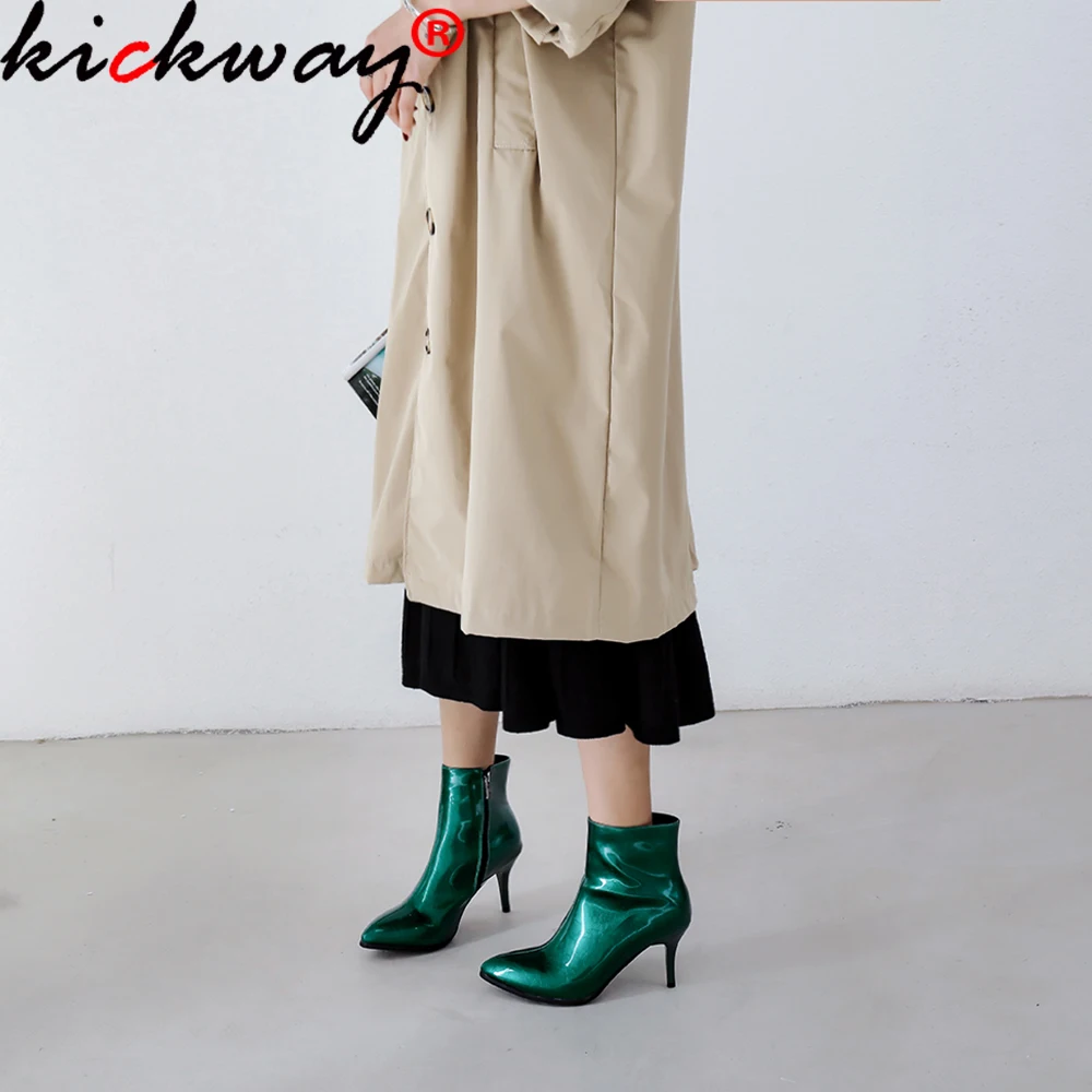 Большие размеры; Сезон весна-осень; Пикантные женские ботильоны из лакированной кожи на высоком тонком каблуке-шпильке с острым носком на м...
Большие размеры; Сезон весна-осень; Пикантные женские ботильоны из лакированной кожи на высоком тонком каблуке-шпильке с острым носком на м...