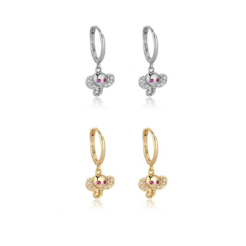 Small Circle Gold Color Animal Elephant Pendant Pink Zircon Piercing Hoop Earring for Women Brinco Jewelry Pendientes Gifts 2022
Small Circle Gold Color Animal Elephant Pendant Pink Zircon Piercing Hoop Earring for Women Brinco Jewelry Pendientes Gifts 2022