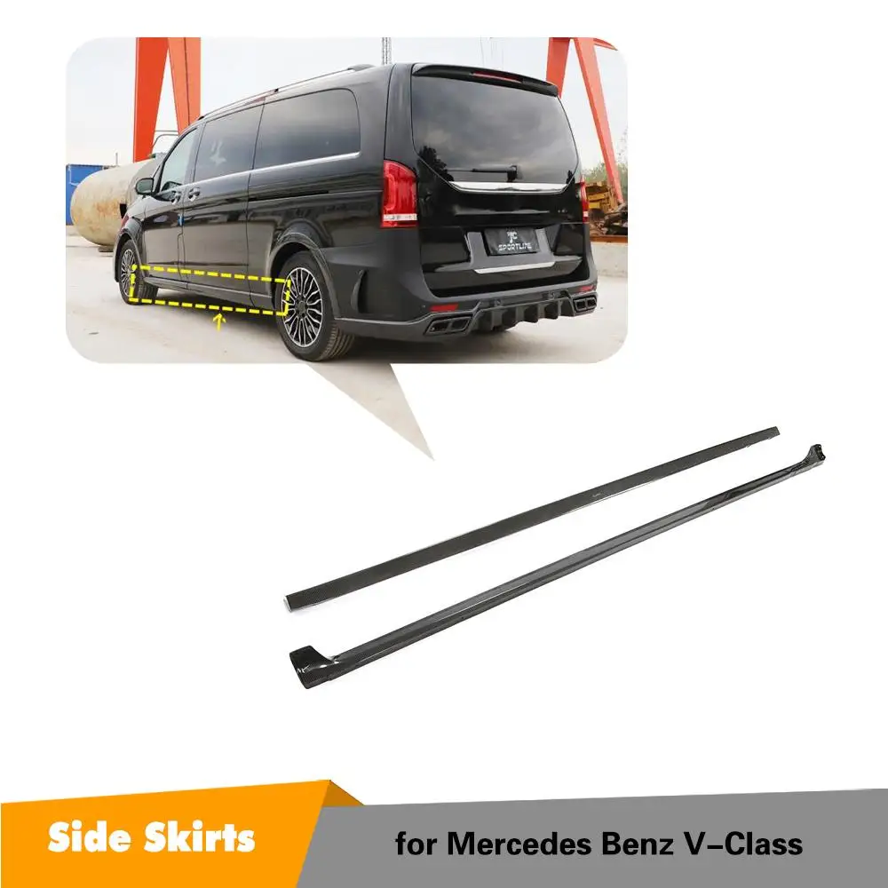 Carbon Fiber Side Skirts Extension Lip For Mercedes-Benz V Class V250 V220d 2015 2016 2017 2018 2019 Door Side Bumper Aprons
Carbon Fiber Side Skirts Extension Lip For Mercedes-Benz V Class V250 V220d 2015 2016 2017 2018 2019 Door Side Bumper Aprons