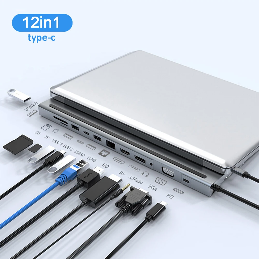 Type-C 3.1 HUB Multi Screen Extension Multi Interface Splitter 12 Port Data Transmission Extender Supports Charging Power Supply
Type-C 3.1 HUB Multi Screen Extension Multi Interface Splitter 12 Port Data Transmission Extender Supports Charging Power Supply