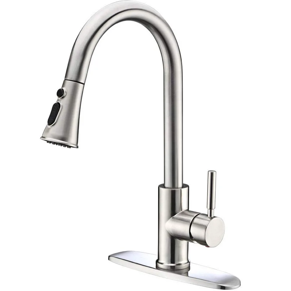Brushed Single Handle Single Hole Rotatable 3-Function Pull-Out Faucet Kitchen Sink Faucet
Brushed Single Handle Single Hole Rotatable 3-Function Pull-Out Faucet Kitchen Sink Faucet
