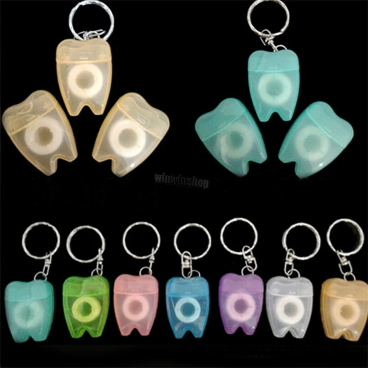 10Pcs Dental Floss Portable Tooth Shape Keychain Type Flat Line Oral Hygiene Tooth
10Pcs Dental Floss Portable Tooth Shape Keychain Type Flat Line Oral Hygiene Tooth
