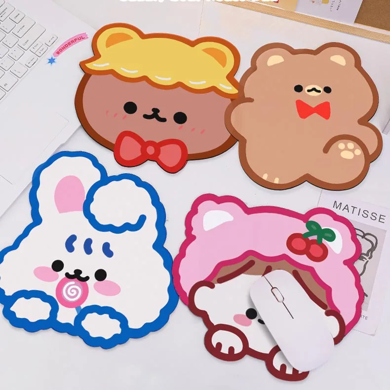 20x22cm Antislip kawaii Cute Bear Rabbit Mouse Pad Desk Big Mat Pads Cup Mat Cartoon Waterproof Office Home Decor for Girls Boys
20x22cm Antislip kawaii Cute Bear Rabbit Mouse Pad Desk Big Mat Pads Cup Mat Cartoon Waterproof Office Home Decor for Girls Boys