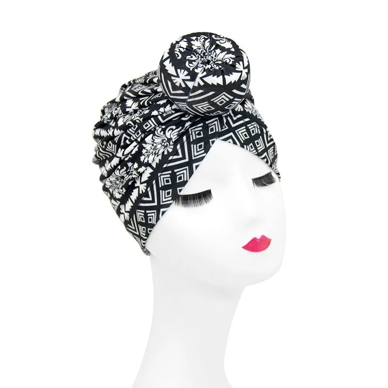 Bonnets For Women European And American Popular Ball Headband Hat Indian Wind Print Chemotherapy Cap Donut Bag Cap Knot Turban
Bonnets For Women European And American Popular Ball Headband Hat Indian Wind Print Chemotherapy Cap Donut Bag Cap Knot Turban