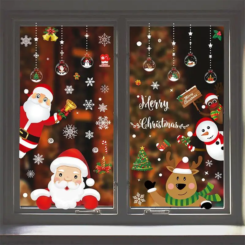 Christmas Window Stickers Santa Snowflake Glass Stickers Party New Year Merry Christmas Decor Xmas Reindeer Decals Stickers
Christmas Window Stickers Santa Snowflake Glass Stickers Party New Year Merry Christmas Decor Xmas Reindeer Decals Stickers