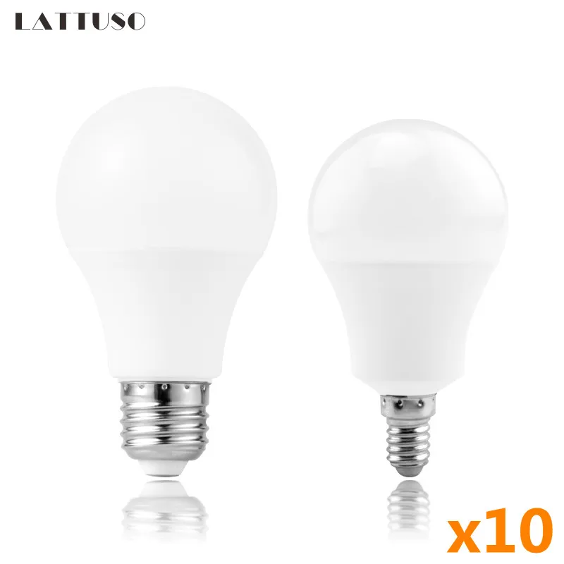

10pcs/lot LED Bulb E14 E27 AC 220V-240V Light Bulb SMD2835 3W 6W 9W 12W 15W 18W 20W 24W High Brightness Lampada LED Bombillas