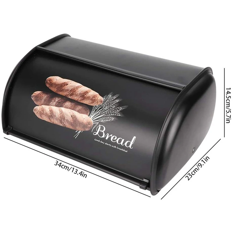 Bread Box,Large Capacity Metal Bread Box,Holder Bin Container Kitchen Storage Organizer,Storage Organizer 3.1-4L
Bread Box,Large Capacity Metal Bread Box,Holder Bin Container Kitchen Storage Organizer,Storage Organizer 3.1-4L