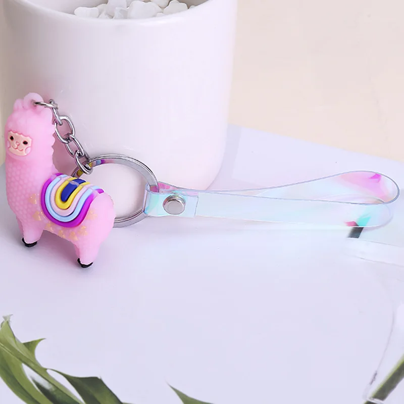 Fashion Three-dimensional Cute Alpaca Keychain Doll Creative Cartoon Little Sheep Bag Pendant Jewelry Gift for Women
Fashion Three-dimensional Cute Alpaca Keychain Doll Creative Cartoon Little Sheep Bag Pendant Jewelry Gift for Women