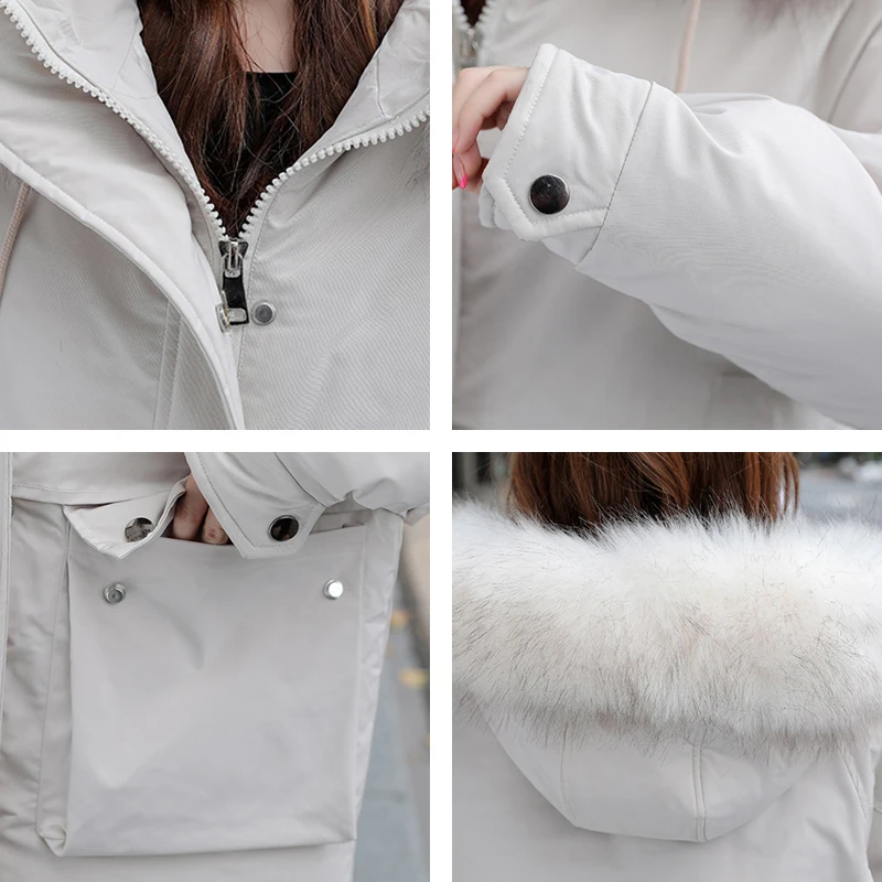 Oversized Hooded Long Coats Women Solid Casual Women's Winter Jacket Plus Size Solid With Fur Collar Loose Thick Female Parkas
Oversized Hooded Long Coats Women Solid Casual Women's Winter Jacket Plus Size Solid With Fur Collar Loose Thick Female Parkas