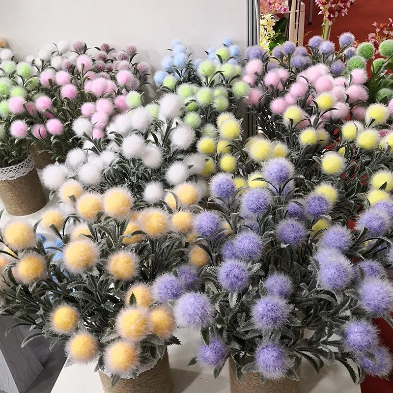 1Pcs Dandelion Artificial Flower Small Thorn Ball Wedding Home Living Room Ornaments Table Tennis Chrysanthemum Decoration
1Pcs Dandelion Artificial Flower Small Thorn Ball Wedding Home Living Room Ornaments Table Tennis Chrysanthemum Decoration