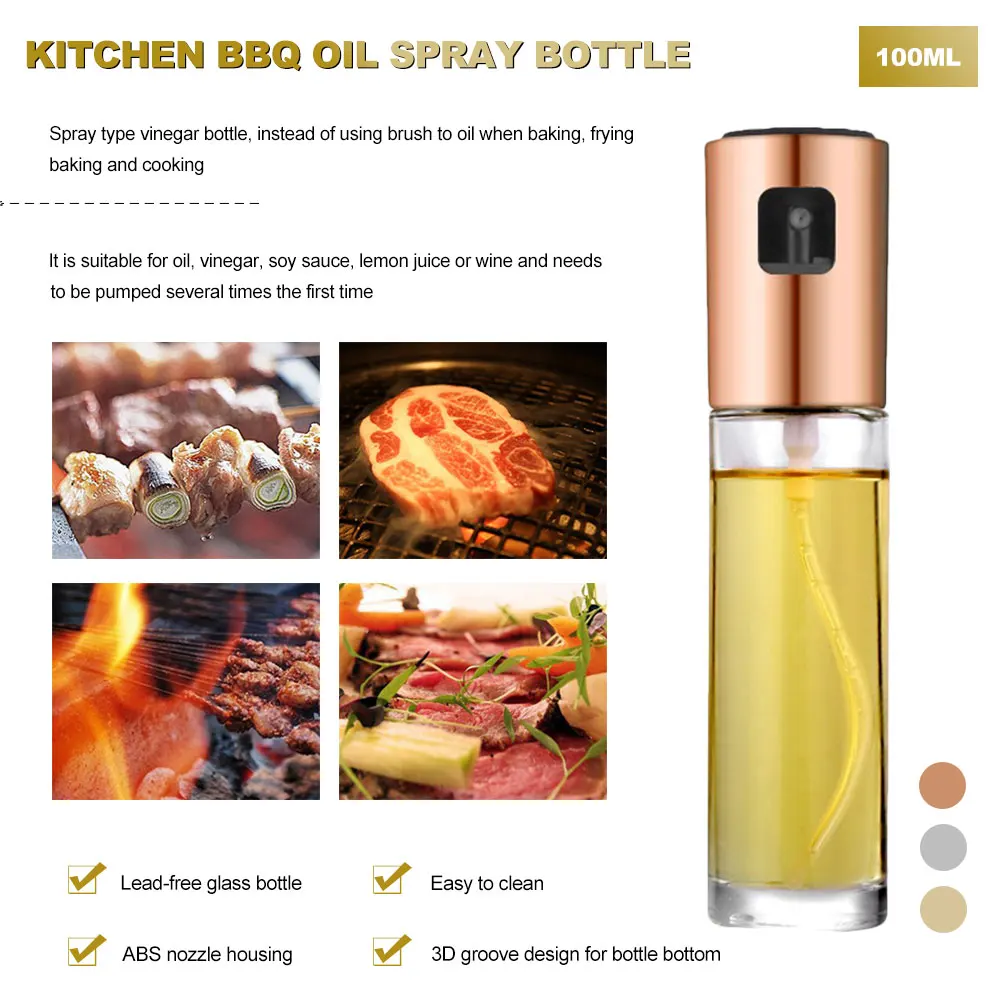 Kitchen Baking Oil Spray Empty Bottle Vinegar Bottle Oil Dispenser Salad BBQ Water Gravy Boats Grill Glass Sprayer Cooking Tool
Kitchen Baking Oil Spray Empty Bottle Vinegar Bottle Oil Dispenser Salad BBQ Water Gravy Boats Grill Glass Sprayer Cooking Tool
