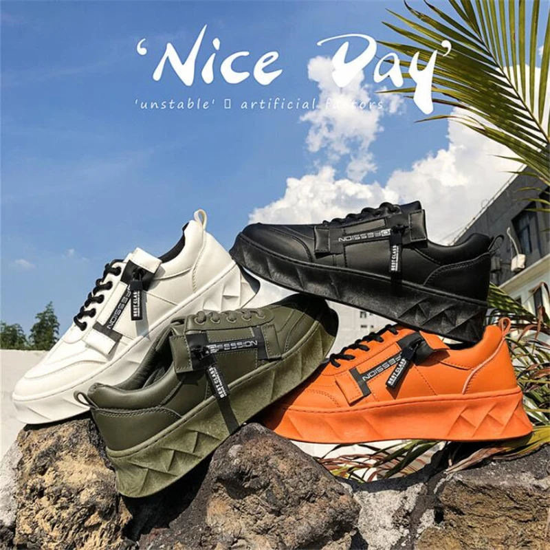 Men Casual Shoes Fashion Men Sneakers Lace Up Fashion Platform Sneakers Male Outdoor Sports Shoes Leather Flats Comfortable
Men Casual Shoes Fashion Men Sneakers Lace Up Fashion Platform Sneakers Male Outdoor Sports Shoes Leather Flats Comfortable