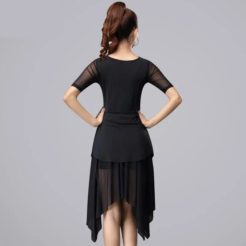 New Fashion Sexy Mesh Short-sleeve Latin Dance Tassel One-piece Dress For Women/female, Ballroom Tango Cha Cha Rumba Costumes
New Fashion Sexy Mesh Short-sleeve Latin Dance Tassel One-piece Dress For Women/female, Ballroom Tango Cha Cha Rumba Costumes