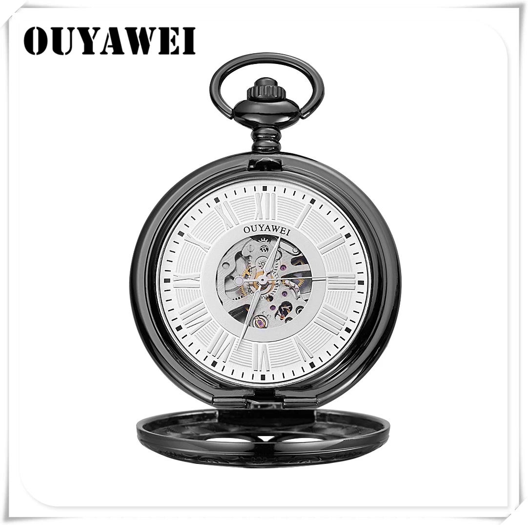OUYAWEI Retro Mechanical Hand Wind Pocket Watch With Necklace Chain Mens Cool Pendant Clock Classic Steampunk Man Pocket Watches
OUYAWEI Retro Mechanical Hand Wind Pocket Watch With Necklace Chain Mens Cool Pendant Clock Classic Steampunk Man Pocket Watches