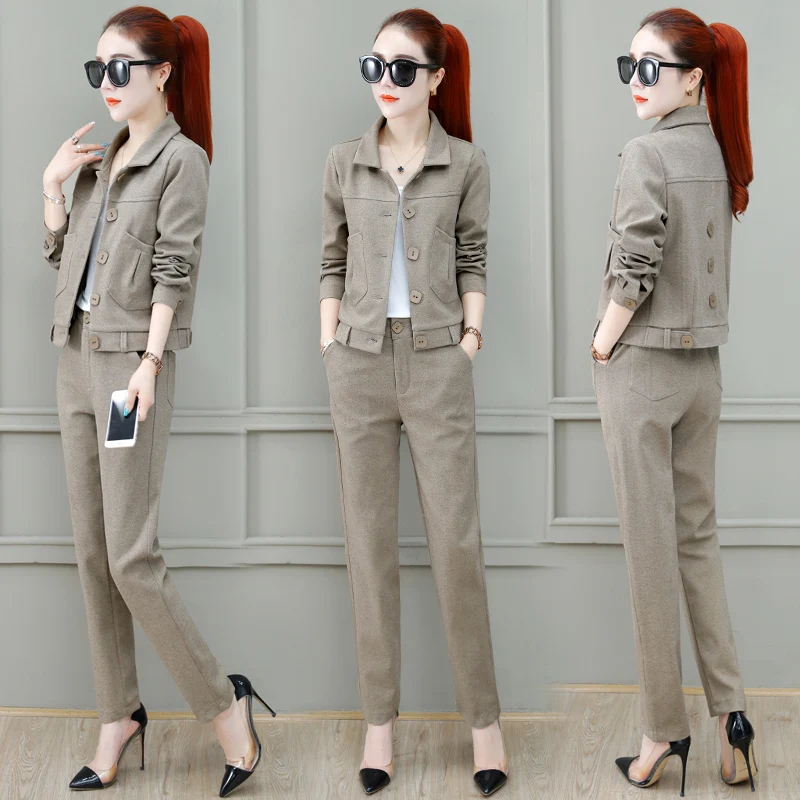 Профессиональный костюм, женский весенне-осенний костюм, женский осенний костюм, новая корейская мода, повседневные темпераментные облега...
Профессиональный костюм, женский весенне-осенний костюм, женский осенний костюм, новая корейская мода, повседневные темпераментные облега...