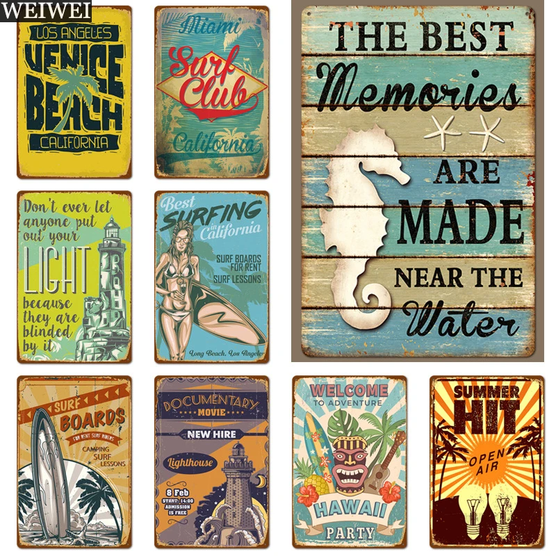 Beach Surfing Art Painting Metal Tin Sign Indoor Summer Wall Plaques Bar Cafe Home Decoration Retro Tinplate Poster Gifts Decor
Beach Surfing Art Painting Metal Tin Sign Indoor Summer Wall Plaques Bar Cafe Home Decoration Retro Tinplate Poster Gifts Decor
