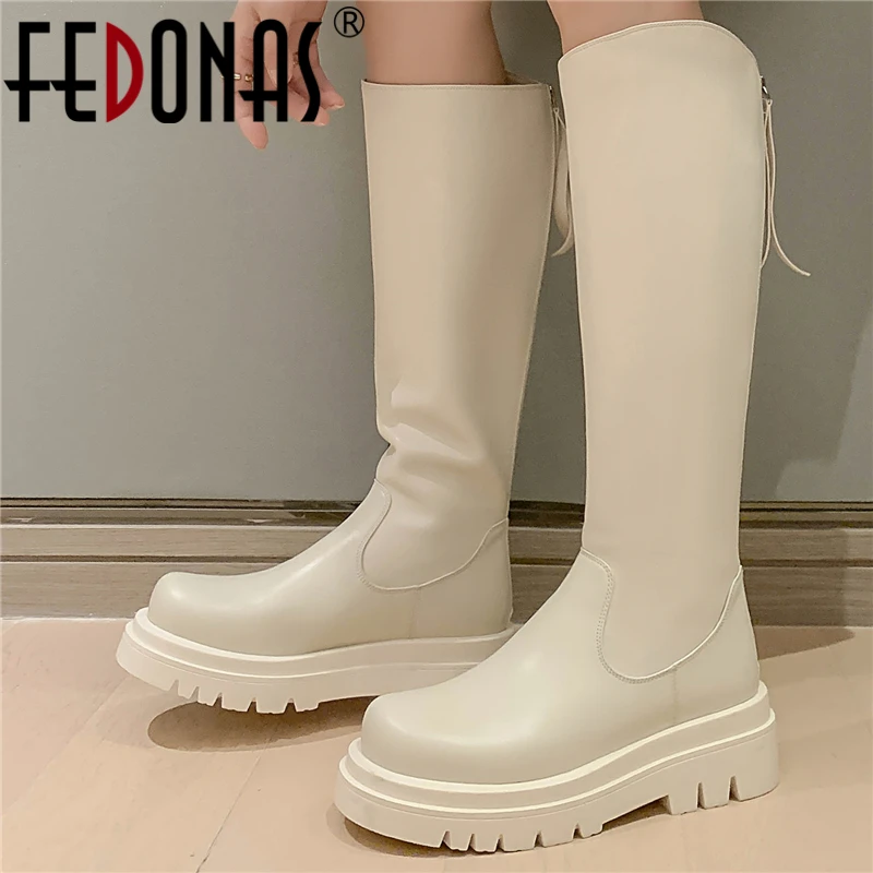Женские сапоги до колена FEDONAS, сапоги из натуральной кожи на платформе, с круглым носком, на молнии сзади, Осень-зима
Женские сапоги до колена FEDONAS, сапоги из натуральной кожи на платформе, с круглым носком, на молнии сзади, Осень-зима
