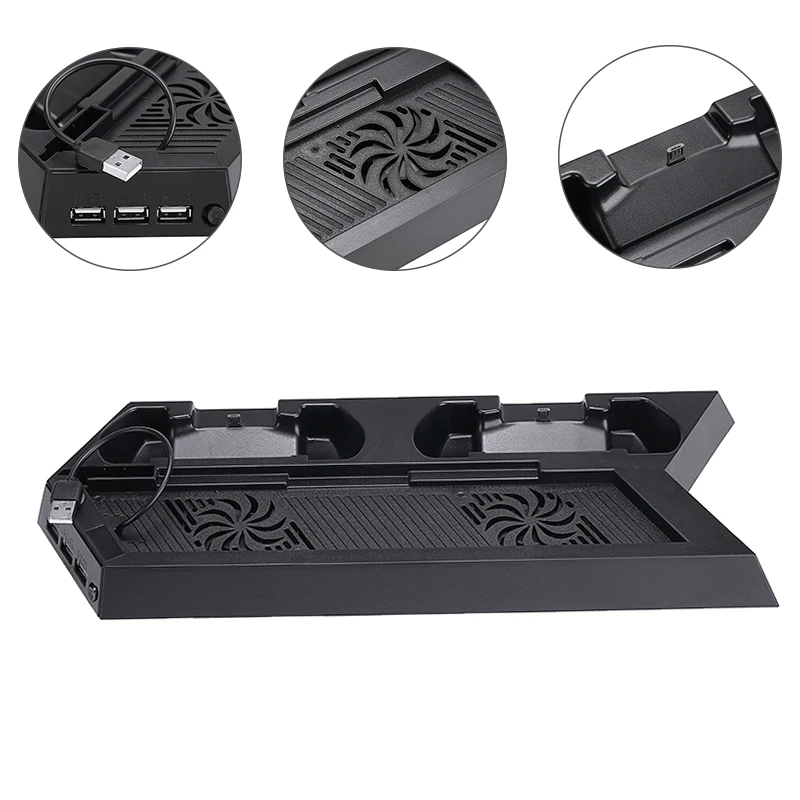 New Arrival 1pc USB 5V Black PC Game Chargers For PlayStation 4 Vertical Stand Cooling Fan Controller Charging Station
New Arrival 1pc USB 5V Black PC Game Chargers For PlayStation 4 Vertical Stand Cooling Fan Controller Charging Station
